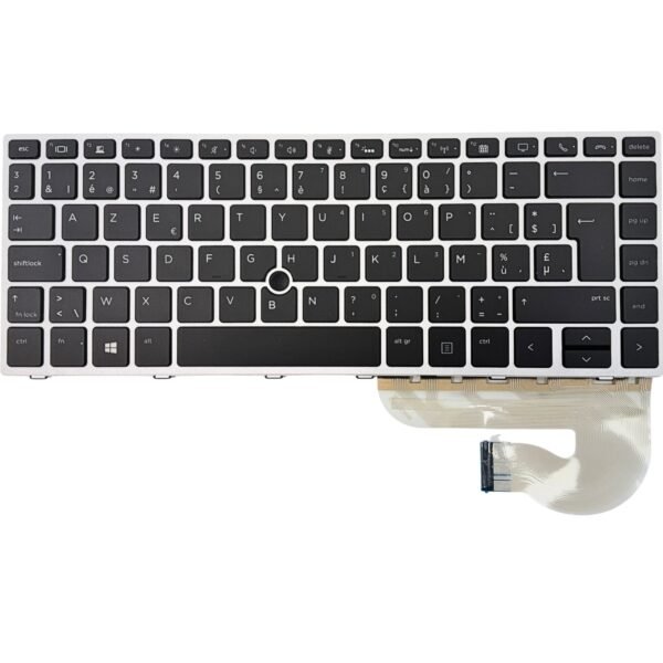 HP EliteBook 840 G5 Toetsenbord AZERTY BE met Backlight — achterzijde