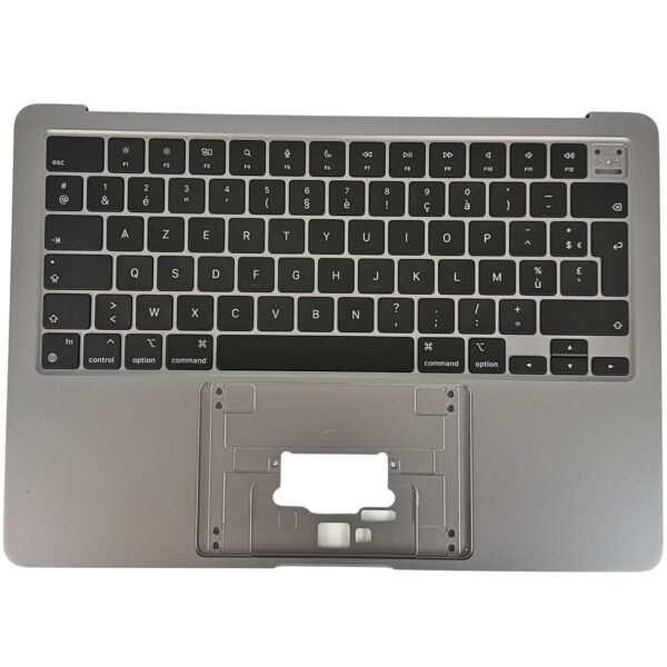 A2681 – MacBook Air 13.6″ (2022, M2) Top Case met Toetsenbord AZERTY BE – Space Gray — vooraanzicht