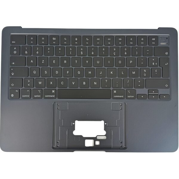 A2681 – MacBook Air 13.6″ (2022, M2) Top Case met Toetsenbord AZERTY BE – Middernacht — vooraanzicht
