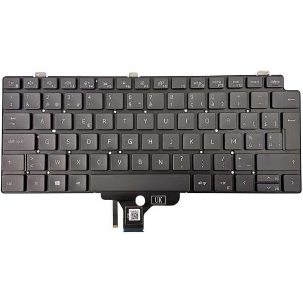 Dell Latitude 7310 Toetsenbord AZERTY BE met Backlight — achterzijde