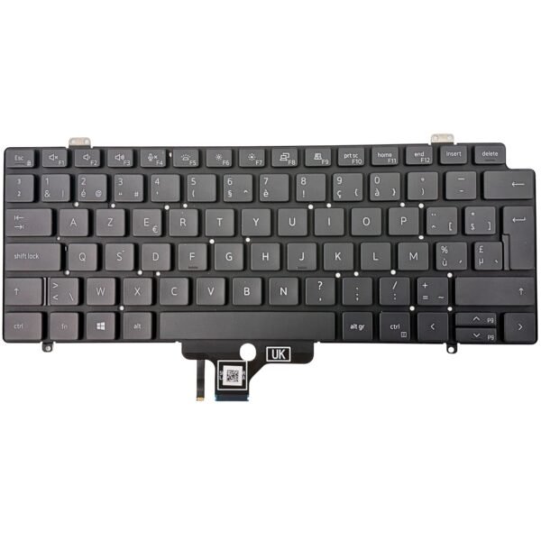 Dell Latitude 7410 Toetsenbord AZERTY BE met Backlight — achterzijde