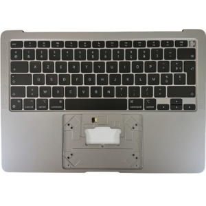 A2337 – MacBook Air 13″ (2020, M1) Top Case met Toetsenbord AZERTY BE – Space Gray — vooraanzicht