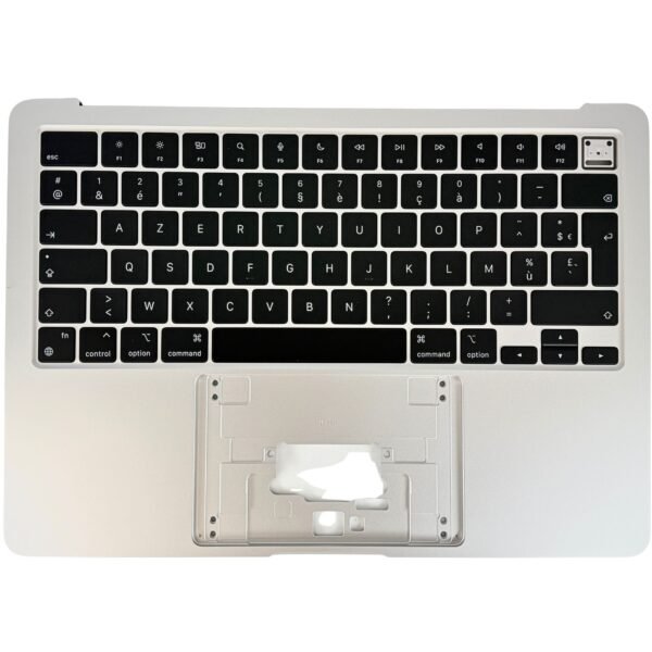 A2681 – MacBook Air 13.6″ (2022, M2) Top Case met Toetsenbord AZERTY BE – Zilver — vooraanzicht