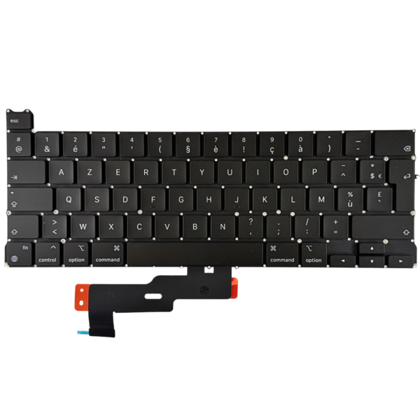 A2338 – MacBook Pro 13″ (2020, M1) Toetsenbord AZERTY BE — vooraanzicht A2338 – MacBook Pro 13″ (2020, M1) Toetsenbord AZERTY BE — vooraanzicht
