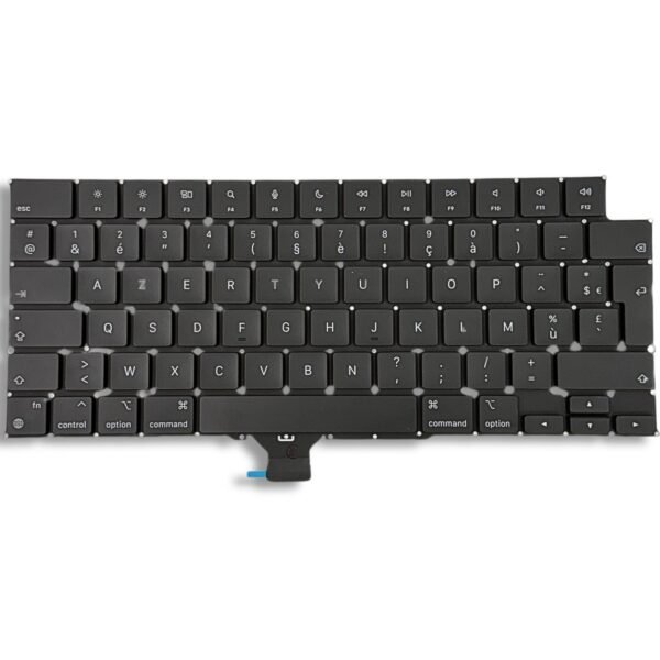 A2442 – MacBook Pro 14″ (2021, M1) Toetsenbord AZERTY BE — vooraanzicht A2442 – MacBook Pro 14″ (2021, M1) Toetsenbord AZERTY BE — vooraanzicht