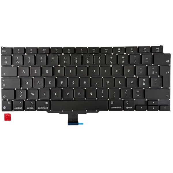 A2337 – MacBook Air 13″ (2020, M1) Toetsenbord AZERTY BE — vooraanzicht A2337 – MacBook Air 13″ (2020, M1) Toetsenbord AZERTY BE — vooraanzicht
