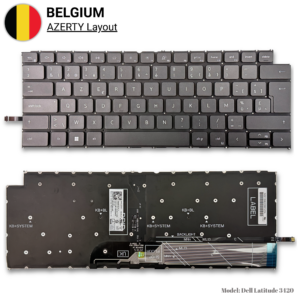 Dell Latitude 3420 Toetsenbord AZERTY BE met Backlight — vooraanzicht