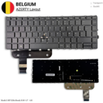 HP EliteBook 840 G7 Toetsenbord AZERTY BE — vooraanzicht