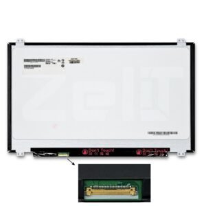 B173HAN01.0 17,3 inch laptopscherm – achterkant met label en eDP-connector