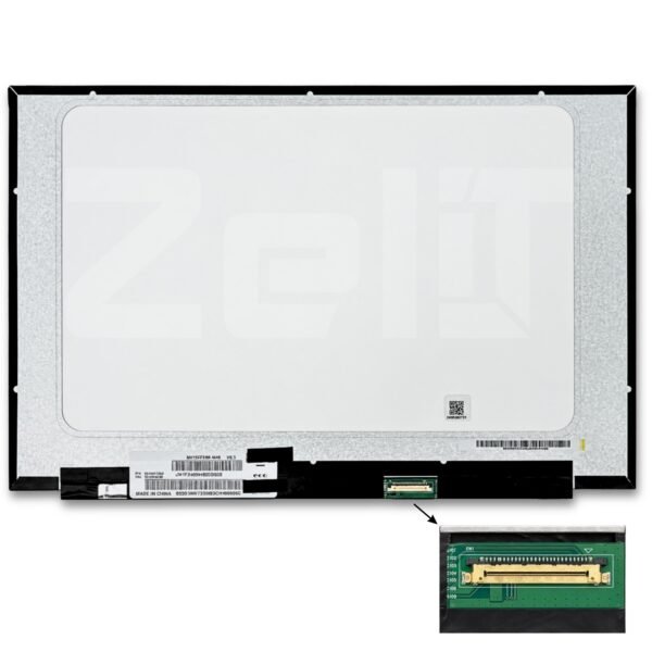 NV156FHM-N48 15,6 inch laptopscherm – achterkant met label en eDP-connector
