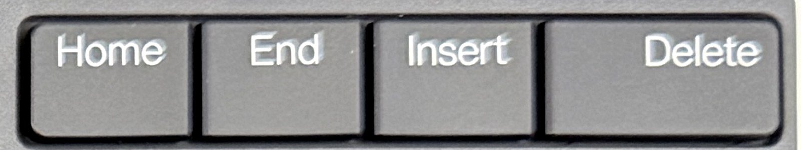 De toetsen Home, End, Insert en Delete op een Belgisch AZERTY-toetsenbord